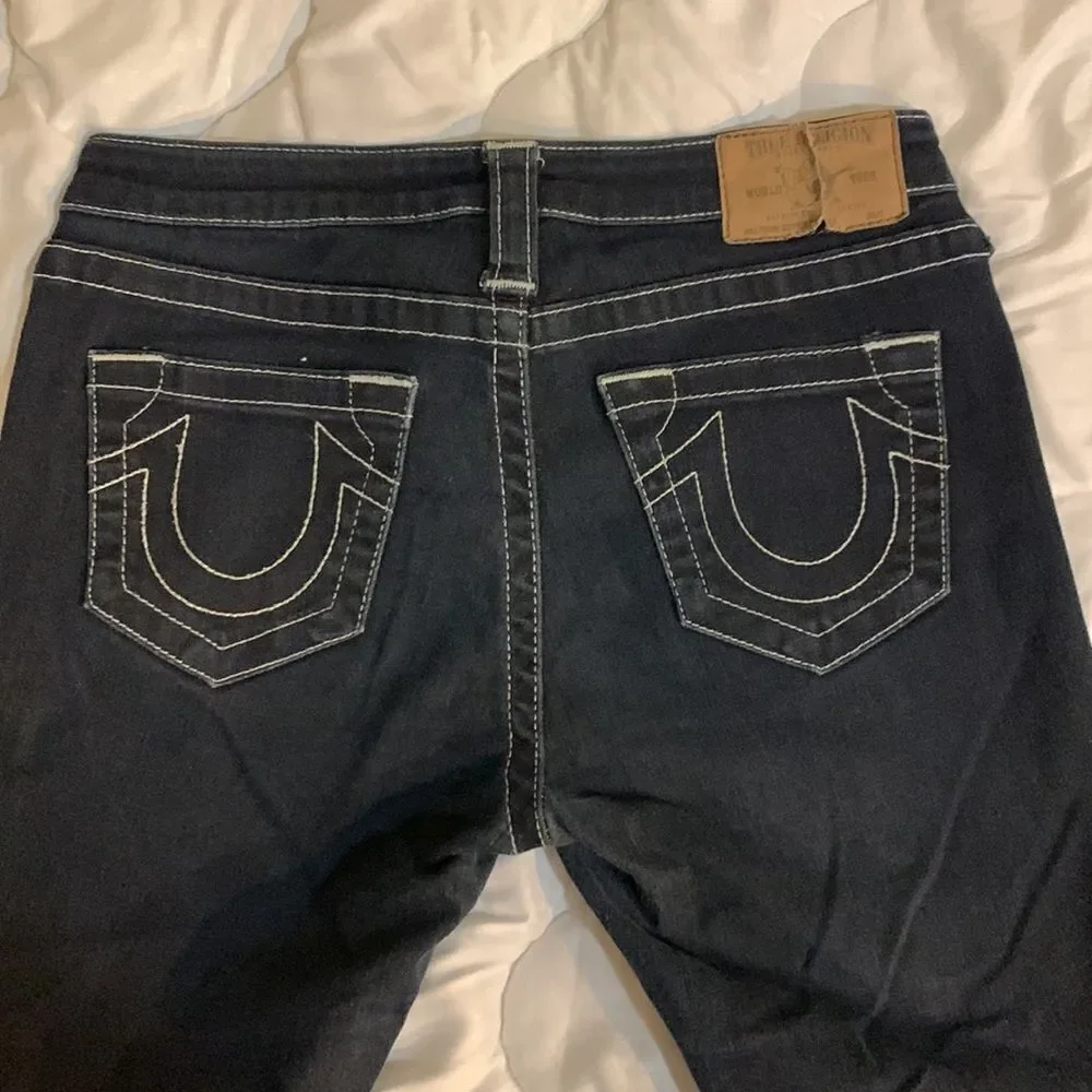 True Religion Super Skinny Size 27 Black